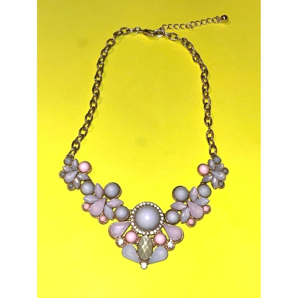 Beautiful Costume Pendant Bib Statement Rhinestone Crystal Necklace Adjustable